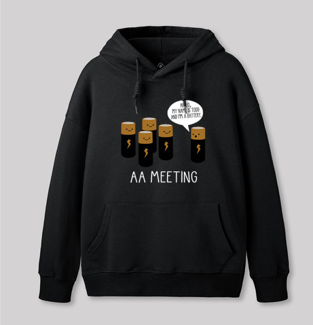 AA MEETING Geek Hoodie