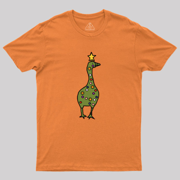 Silly Goose Christmas Tree Geek T-Shirt