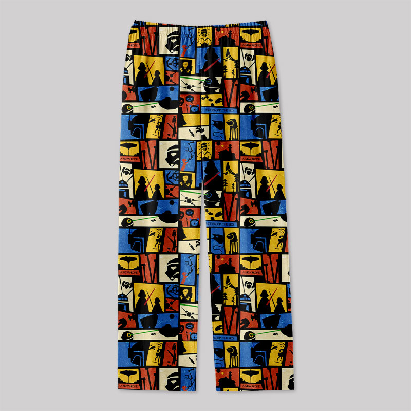 Sci-fi Silhouette Painting Geek Loungewear Pants