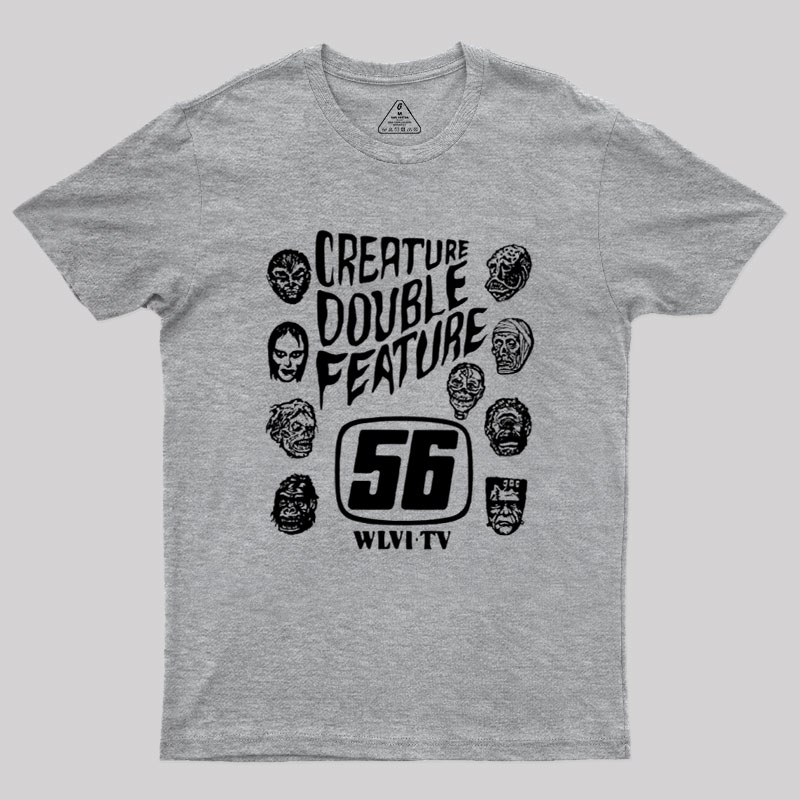 Creature Double Feature Classic Monsters Geek T-Shirt