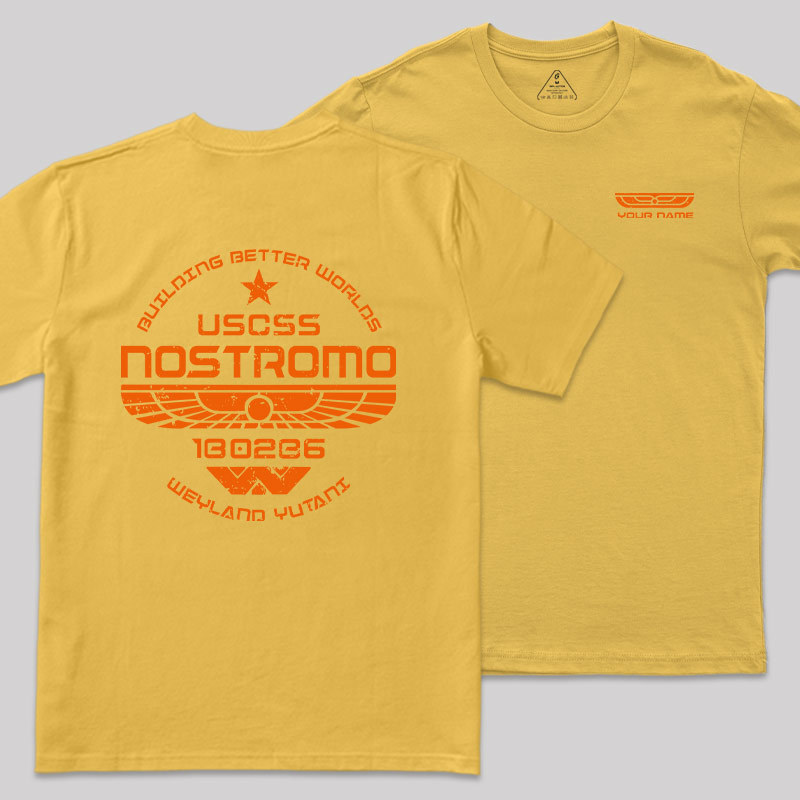 Personalized USCSS Nostromo Geek T-Shirt