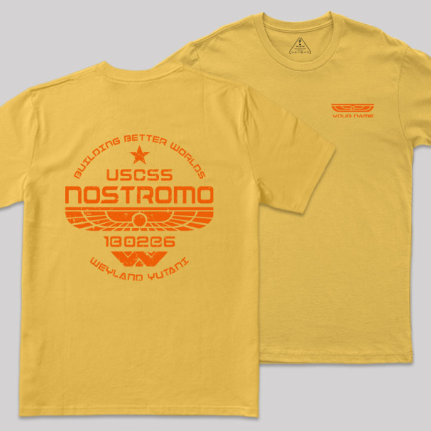 Personalized USCSS Nostromo Geek T-Shirt
