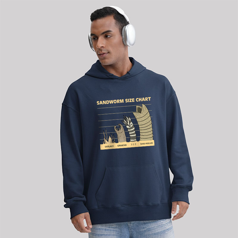 Sandworm Size Chart Geek Hoodie