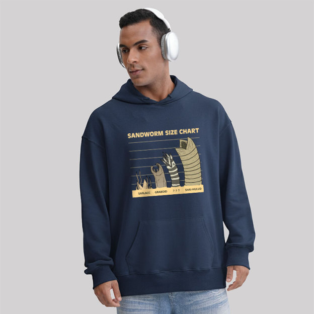 Sandworm Size Chart Geek Hoodie
