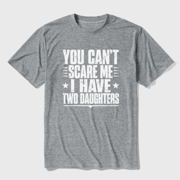 I Have  Two Daughters Ultra Soft Heather Tee