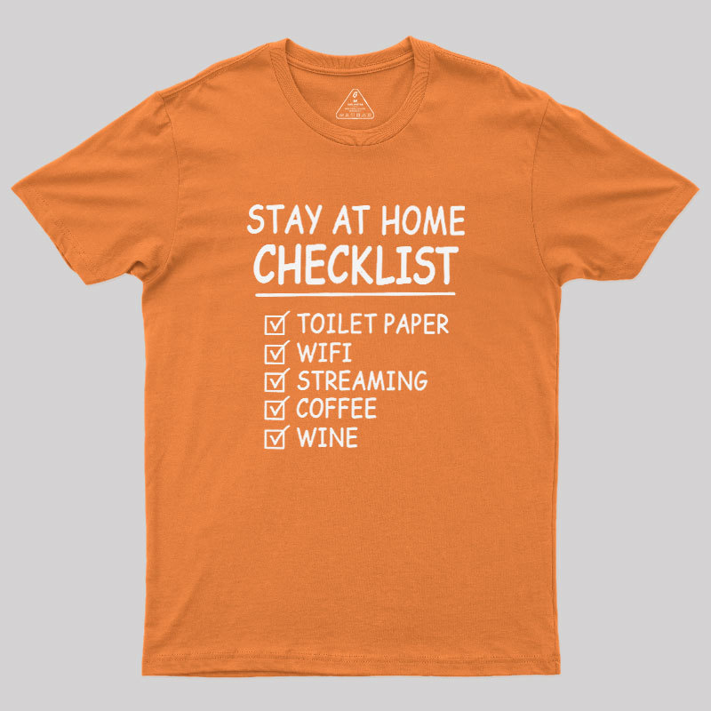 Home Checklist Geek T-Shirt