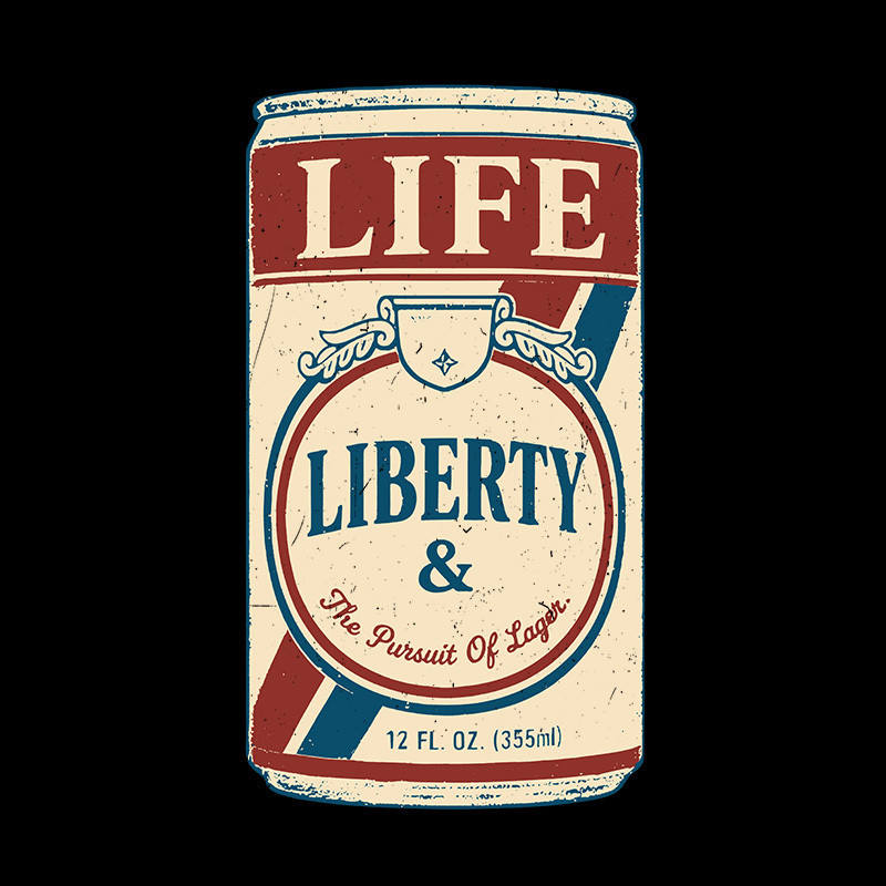 Independence Day Beer Lover Geek T-Shirt