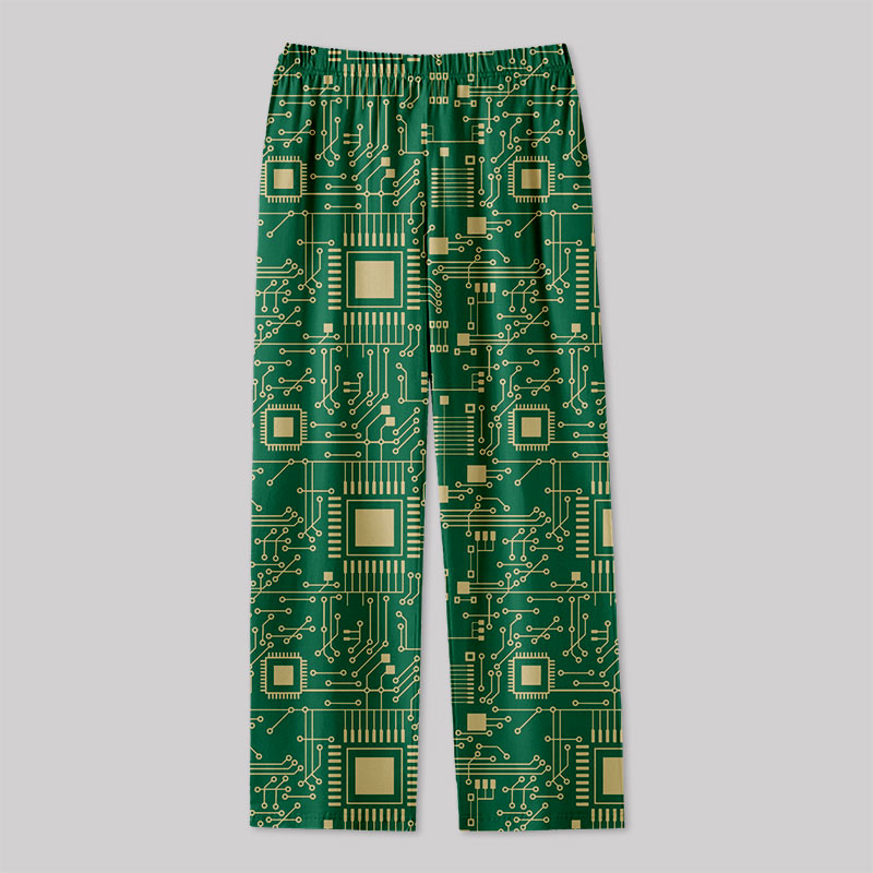 Technology Sense Circuit Board Geek Loungewear Pants