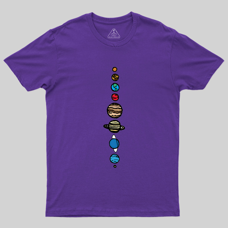 Space Nerd Planets Geek T-Shirt