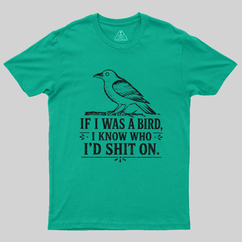 Sarcastic Crow Target Practice Geek T-Shirt