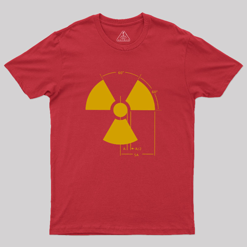Warning Radiation Sign Geek T-Shirt