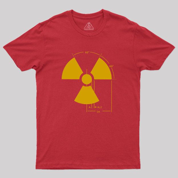 Warning Radiation Sign Geek T-Shirt