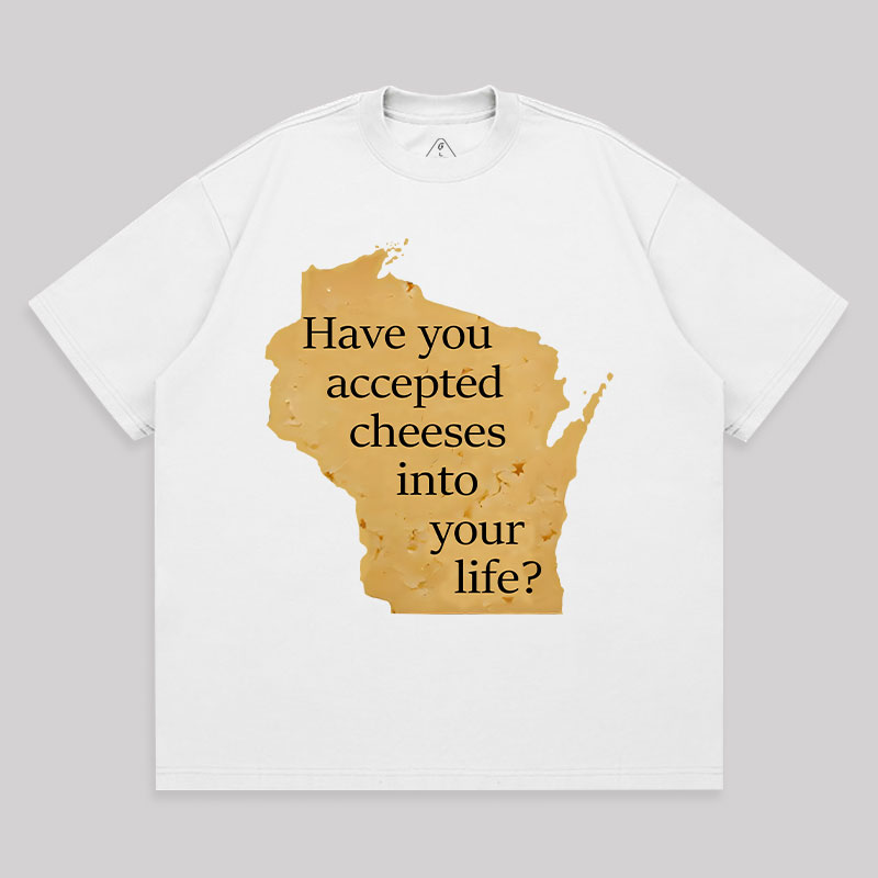 Wisconsin Cheese Pun Unisex Oversized T-shirt