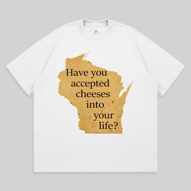 Wisconsin Cheese Pun Unisex Oversized T-shirt