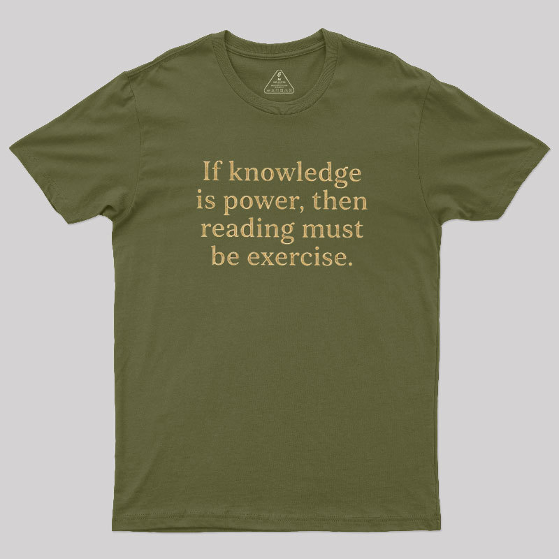 Reading is Exercise Geek T-Shirt