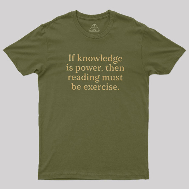 Reading is Exercise Geek T-Shirt