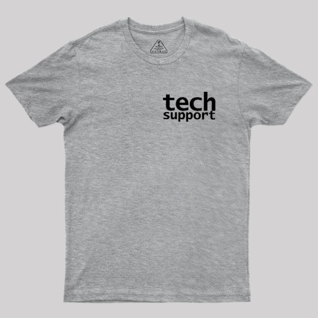 Tech Support Minimal Geek T-Shirt