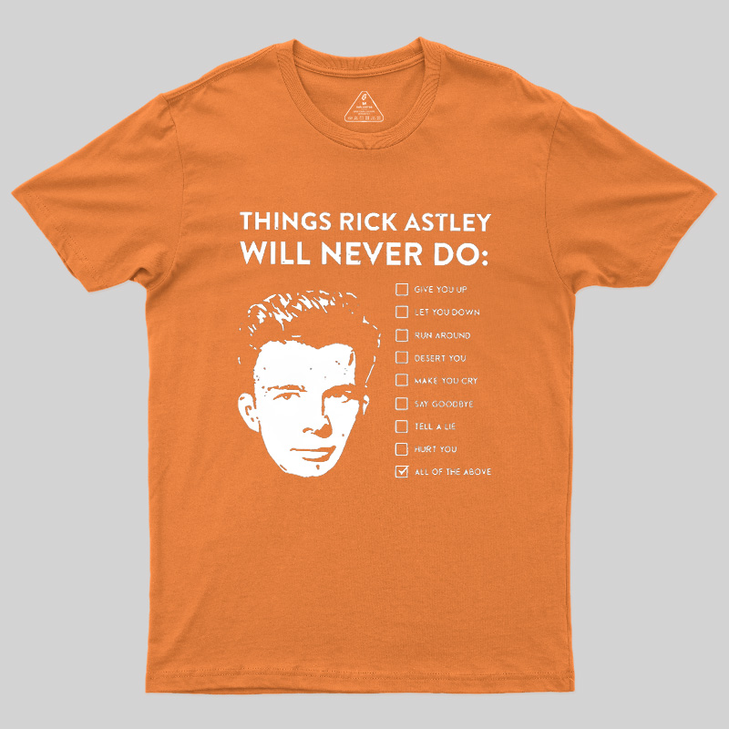 Classic Pop Commitment Checklist Geek T-Shirt