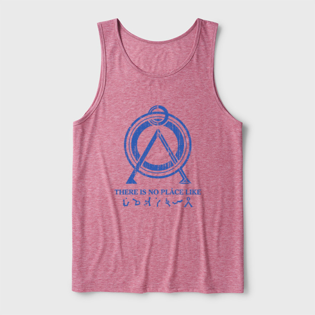 There Is No Place Like Home Vintage Stargate Ultra Soft Heather Tank