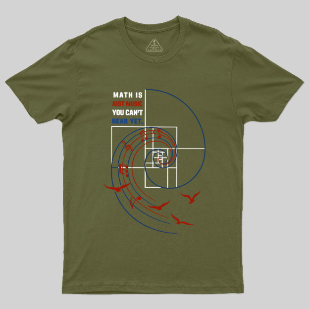 Math Is Just Music You Can'T Hear Yet Geek T-Shirt