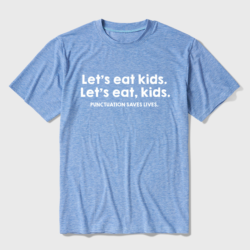 Punctuation Saves Lives Ultra Soft Heather Tees