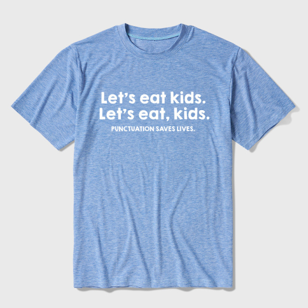 Punctuation Saves Lives Ultra Soft Heather Tees