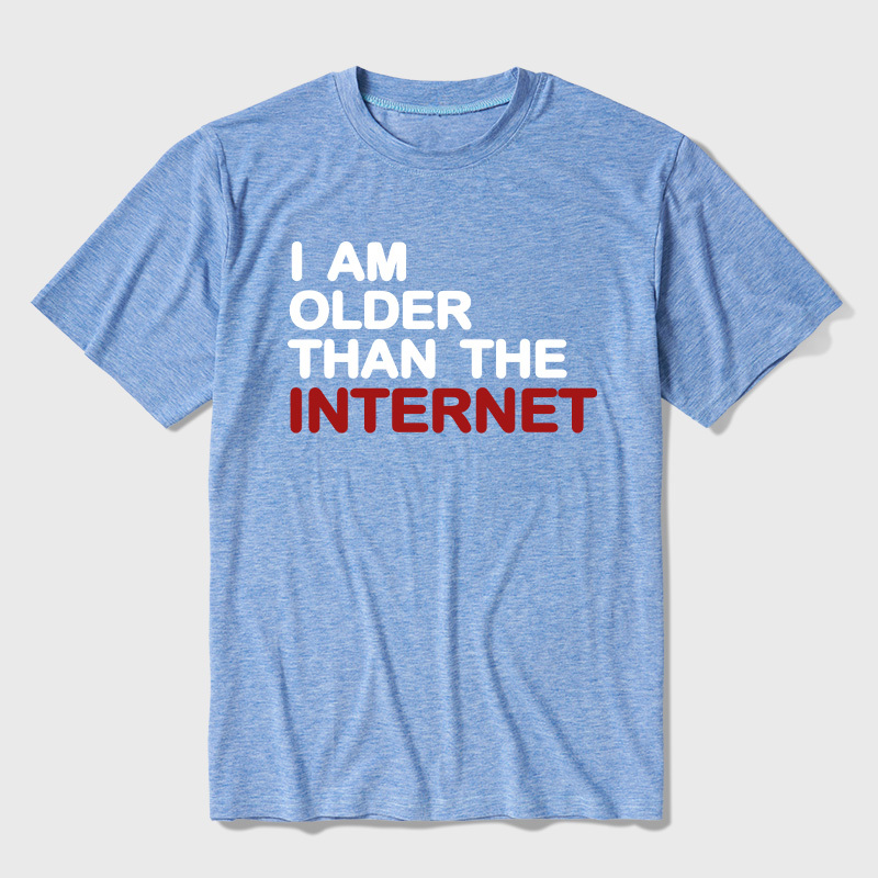 I Am Older Than The Internet Ultra Soft Heather Tee