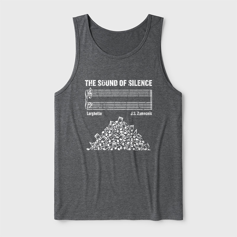 The Sound Of Silence Music Sheets Ultra Soft Heather Tank