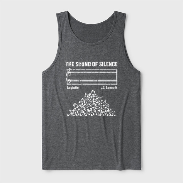 The Sound Of Silence Music Sheets Ultra Soft Heather Tank
