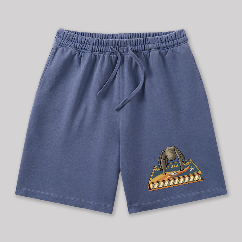 Funny Rocky Geeky Washed Shorts