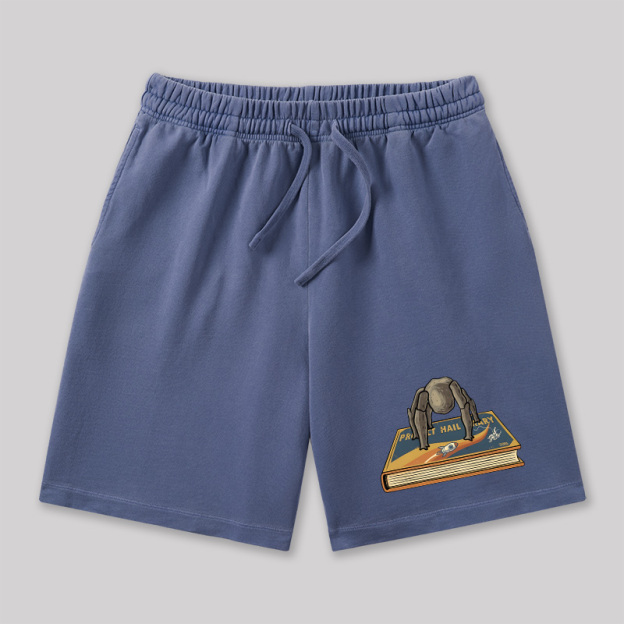 Funny Rocky Geeky Washed Shorts
