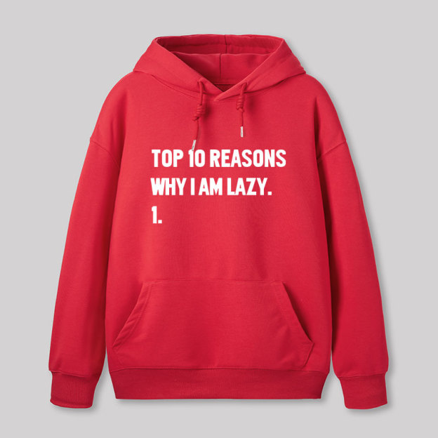 Top 10 Reasons Why I'm Lazy Geek Hoodie