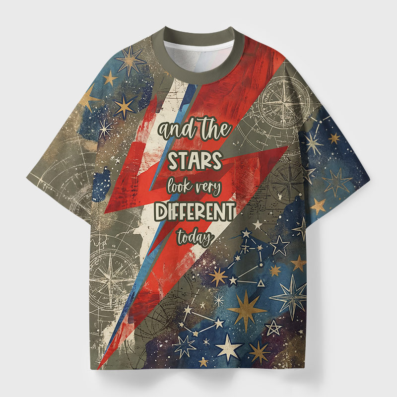 Different Stars Geek All-Over Print T-Shirt