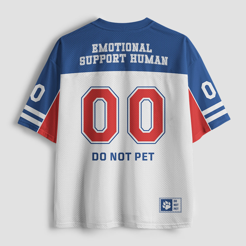 Emotional Support Human Geek Mesh Jersey