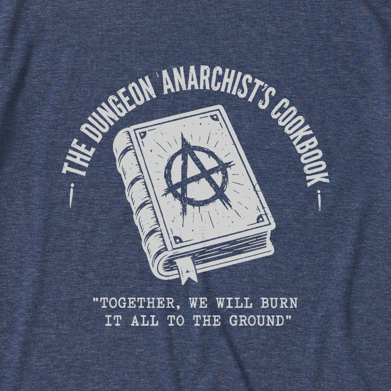 Dungeon Anarchist's Cookbook Ultra Soft Heather Tee