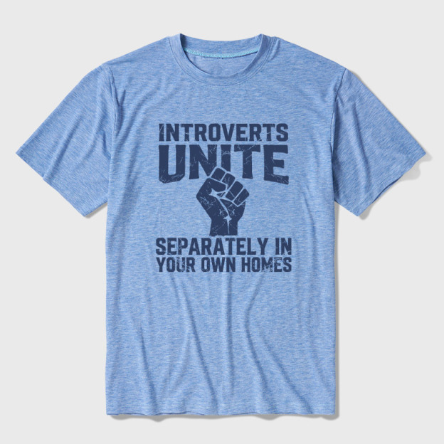 Introverts Unite Ultra Soft Heather Tee