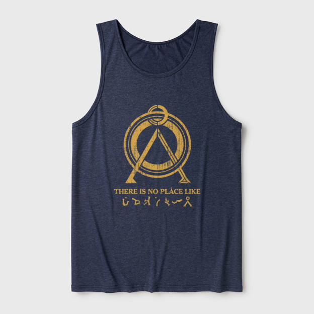 There Is No Place Like Home Vintage Stargate Ultra Soft Heather Tank