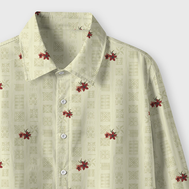 Hawkins Flora Grid Geek Long-Sleeved Shirt