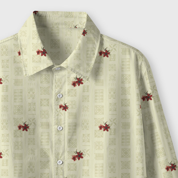 Hawkins Flora Grid Geek Long-Sleeved Shirt