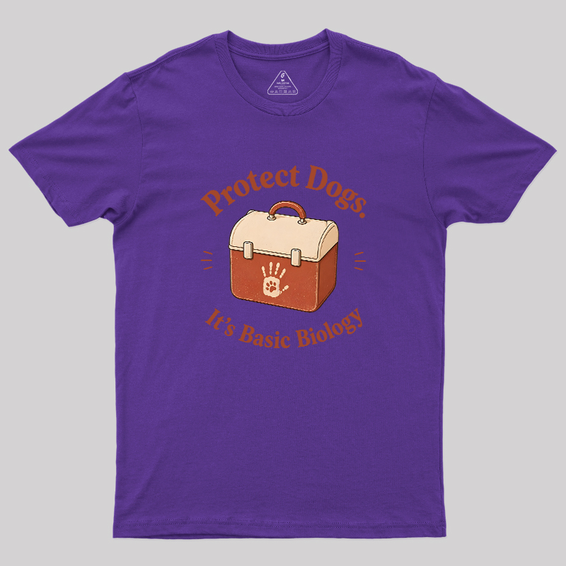 Protect Dogs It's Basic Biology Geek T-Shirt
