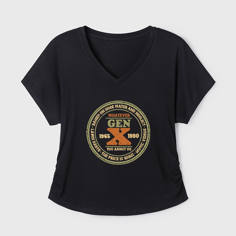 Raised On Hose Water And Neglect Geek Dolman Sleeve V-Neck Shirt