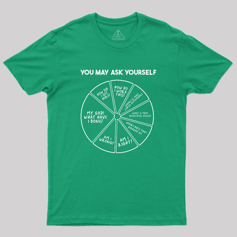 You May Ask Yourself Geek T-Shirt