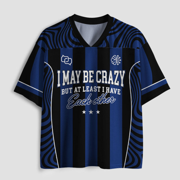 I May Be Crazy Geek Mesh Jersey