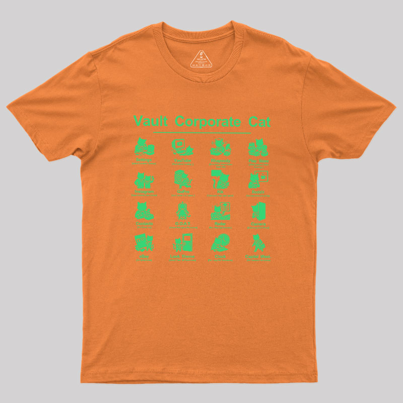 Vault Corporate Cat Geek T-Shirt