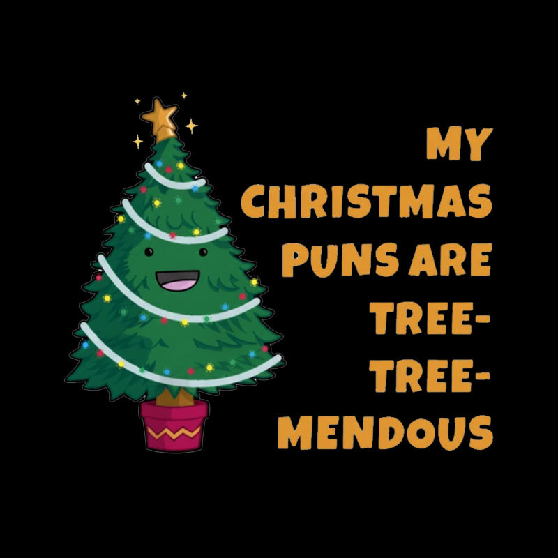 Tree-Mendous Christmas Pun Geek T-Shirt