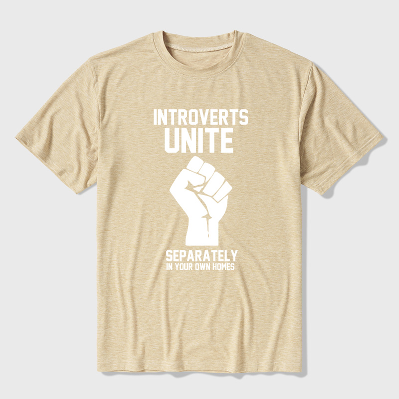 Introverts Unite Ultra Soft Heather Tee