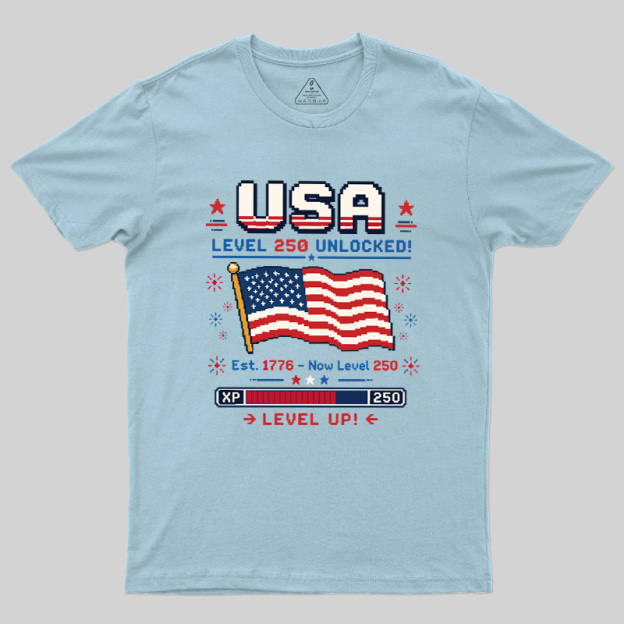 USA Level Up Geek T-Shirt