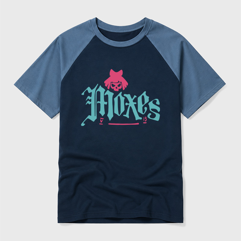 The Moxes-Cyberpunk Geek Retro Raglan T-Shirt