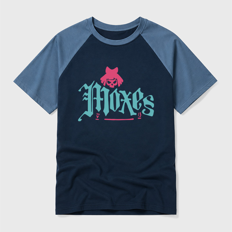 The Moxes-Cyberpunk Geek Retro Raglan T-Shirt