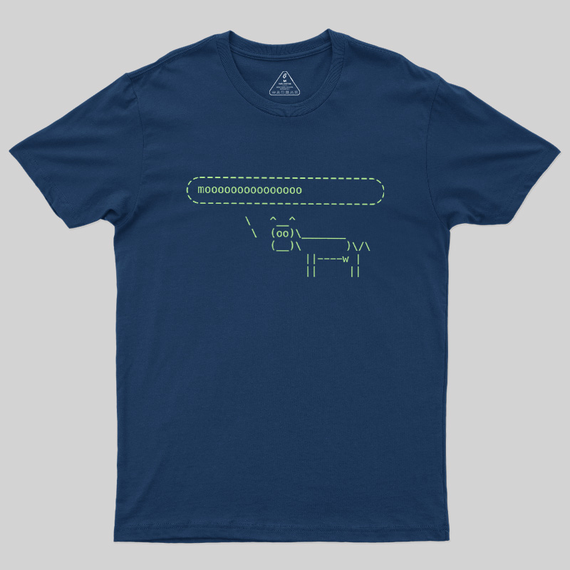 Cowsay Moooo Geek T-Shirt